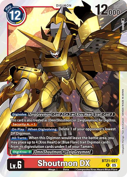 Shoutmon DX [BT21-027] [World Convergence] | The Time Vault CA