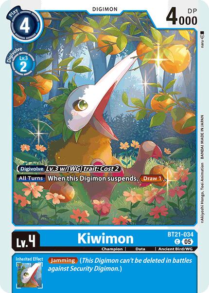 Kiwimon [BT21-034] [World Convergence] | The Time Vault CA