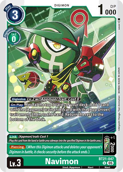 Navimon [BT21-047] [World Convergence] | The Time Vault CA