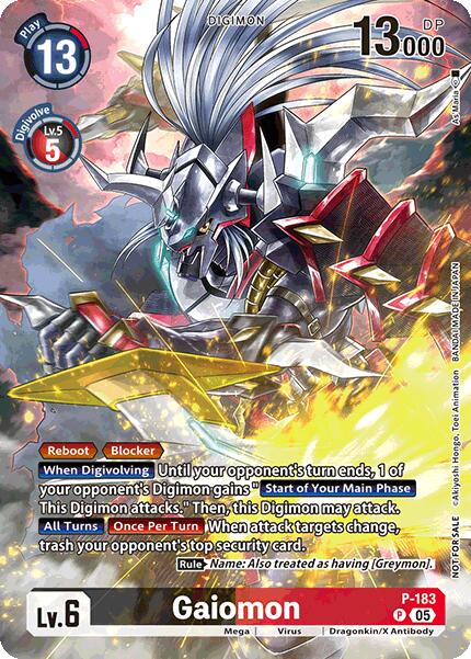 Gaiomon [P-183] (BT-21: Illustration Celebration Pack) [World Convergence] | The Time Vault CA