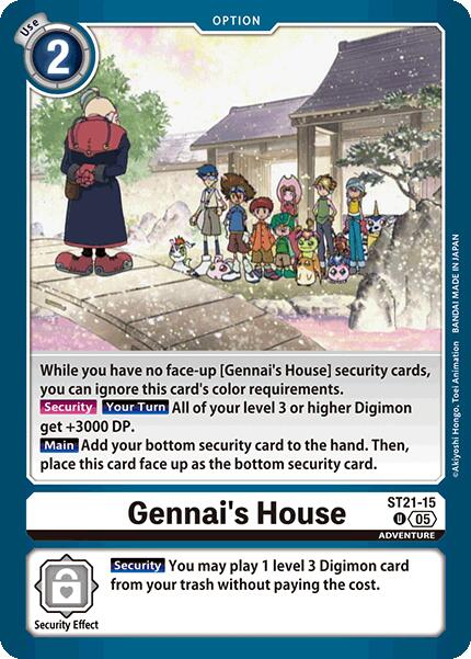 Gennai's House [ST21-15] [Starter Deck: Hero of Hope] | The Time Vault CA
