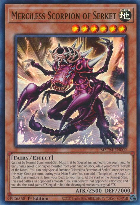 Merciless Scorpion of Serket [MZTM-EN002] Ultra Rare | The Time Vault CA