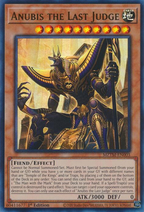 Anubis the Last Judge [MZTM-EN003] Ultra Rare | The Time Vault CA
