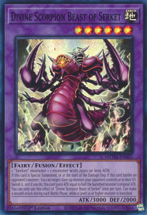 Divine Scorpion Beast of Serket [MZTM-EN005] Super Rare | The Time Vault CA