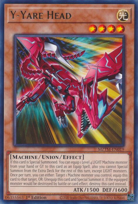 Y-Yare Head [MZTM-EN019] Rare | The Time Vault CA