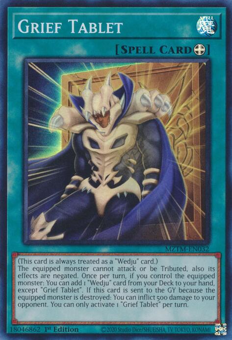 Grief Tablet [MZTM-EN032] Super Rare | The Time Vault CA
