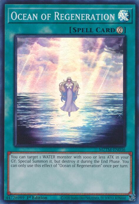 Ocean of Regeneration [MZTM-EN036] Super Rare | The Time Vault CA
