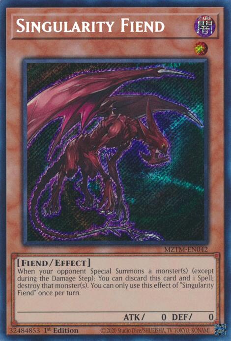 Singularity Fiend [MZTM-EN042] Secret Rare | The Time Vault CA
