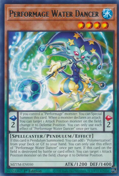 Performage Water Dancer [MZTM-EN050] Rare | The Time Vault CA