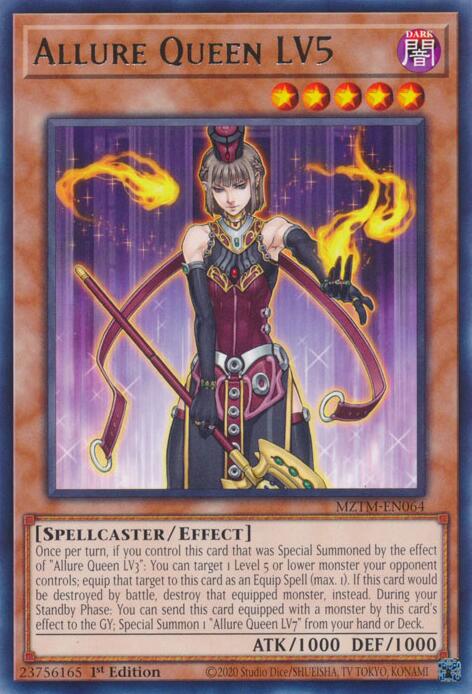 Allure Queen LV5 [MZTM-EN064] Rare | The Time Vault CA