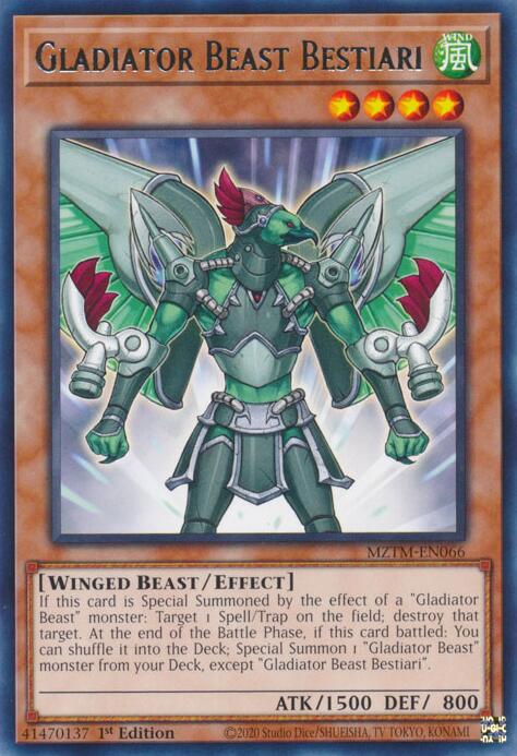 Gladiator Beast Bestiari [MZTM-EN066] Rare | The Time Vault CA