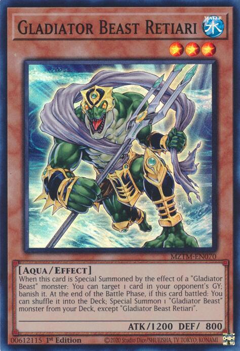 Gladiator Beast Retiari [MZTM-EN070] Super Rare | The Time Vault CA