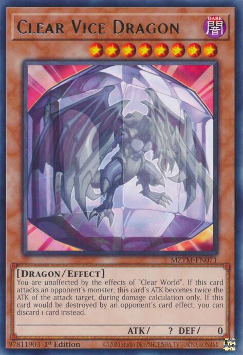 Clear Vice Dragon [MZTM-EN071] Rare | The Time Vault CA