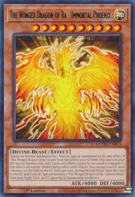 The Winged Dragon of Ra - Immortal Phoenix [MZTM-EN074] Rare | The Time Vault CA