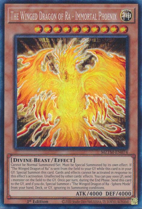 The Winged Dragon of Ra - Immortal Phoenix (Collector's Rare) [MZTM-EN074] Collector's Rare | The Time Vault CA