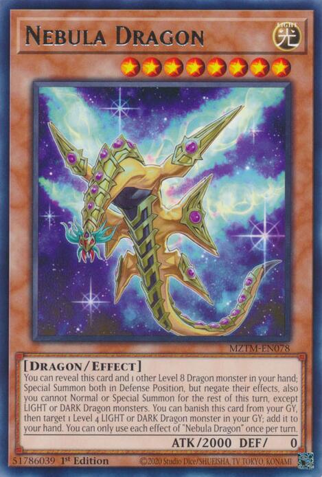 Nebula Dragon [MZTM-EN078] Rare | The Time Vault CA