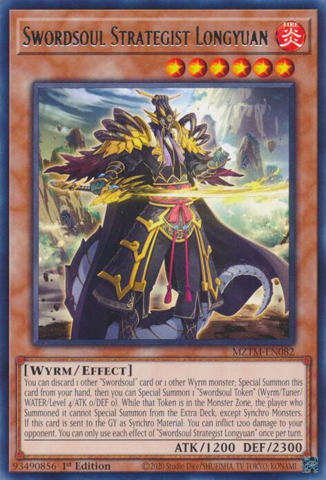 Swordsoul Strategist Longyuan [MZTM-EN082] Rare | The Time Vault CA