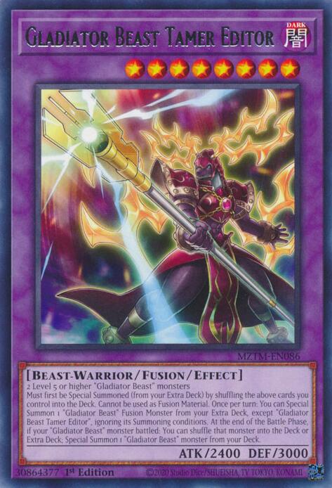 Gladiator Beast Tamer Editor [MZTM-EN086] Rare | The Time Vault CA