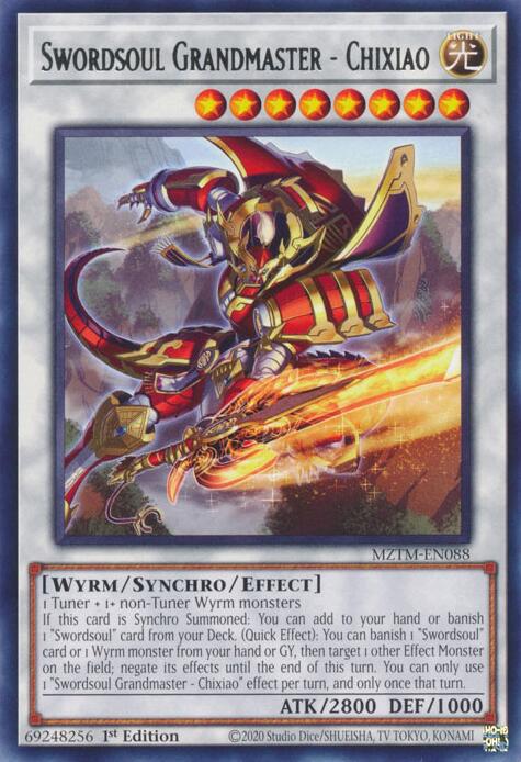 Swordsoul Grandmaster - Chixiao [MZTM-EN088] Rare | The Time Vault CA