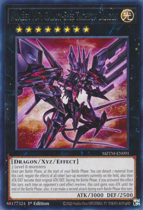 Number 107: Galaxy-Eyes Tachyon Dragon [MZTM-EN091] Rare | The Time Vault CA