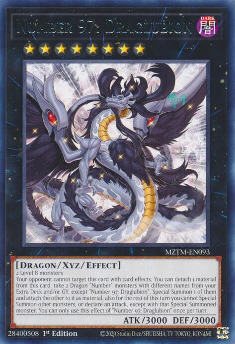 Number 97: Draglubion [MZTM-EN093] Rare | The Time Vault CA