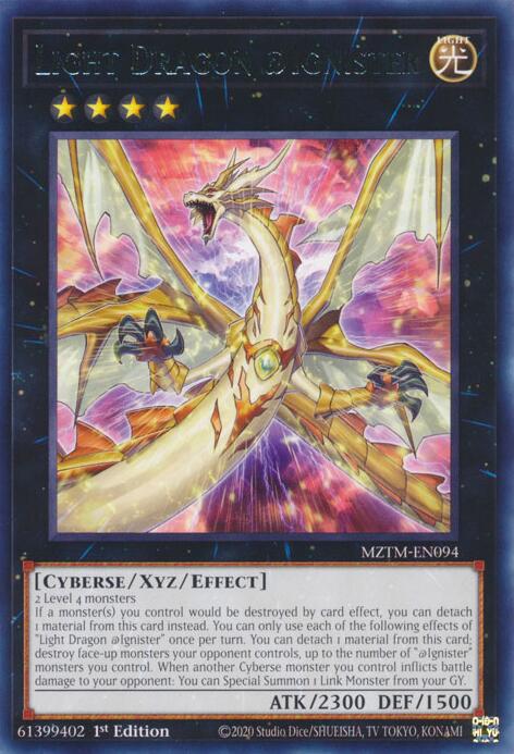 Light Dragon @Ignister [MZTM-EN094] Rare | The Time Vault CA