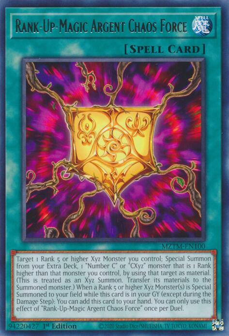 Rank-Up-Magic Argent Chaos Force [MZTM-EN100] Rare | The Time Vault CA