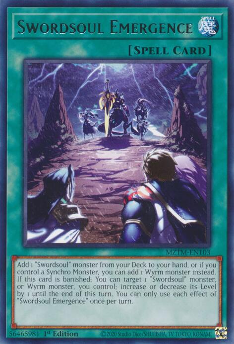 Swordsoul Emergence [MZTM-EN103] Rare | The Time Vault CA