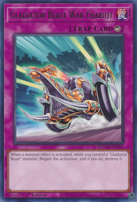 Gladiator Beast War Chariot [MZTM-EN105] Rare | The Time Vault CA