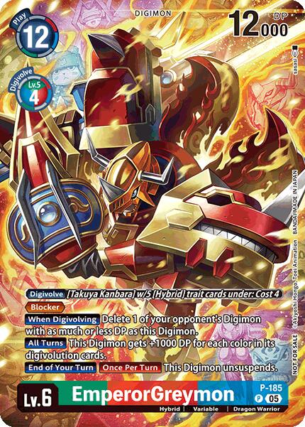 EmperorGreymon [P-185] (BT-21: Illustration Celebration Pack) [World Convergence] | The Time Vault CA