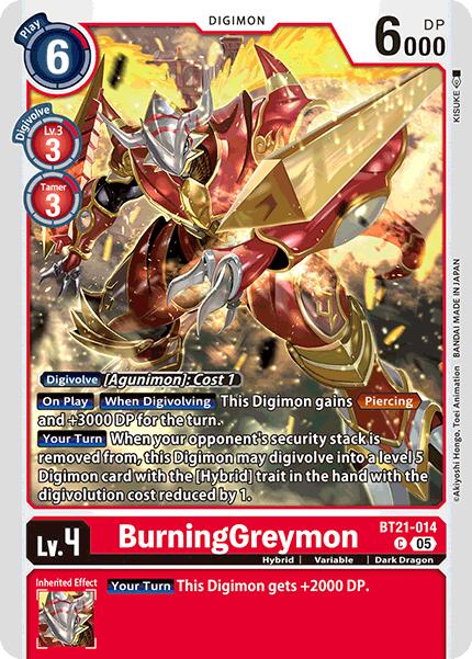 BurningGreymon [BT21-014] [World Convergence] | The Time Vault CA