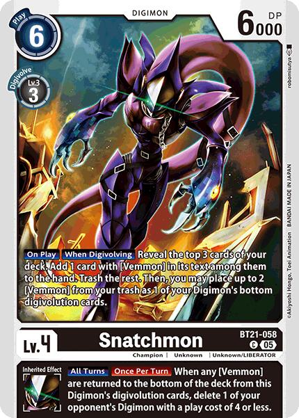 Snatchmon [BT21-058] [World Convergence] | The Time Vault CA