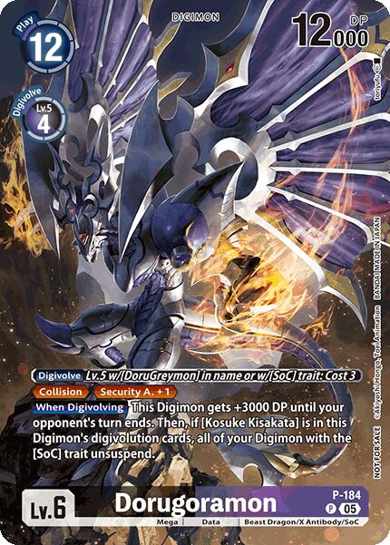 Dorugoramon [P-184] (BT-21: Illustration Celebration Pack) [World Convergence] | The Time Vault CA