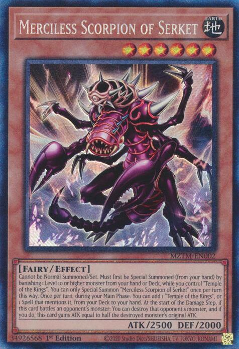 Merciless Scorpion of Serket (Collector's Rare) [MZTM-EN002] Ultra Rare | The Time Vault CA