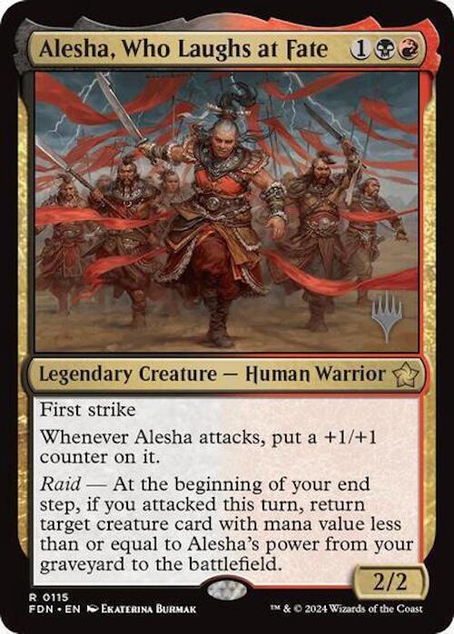 Alesha, Who Laughs at Fate (Promo Pack) [Foundations Promos] | The Time Vault CA