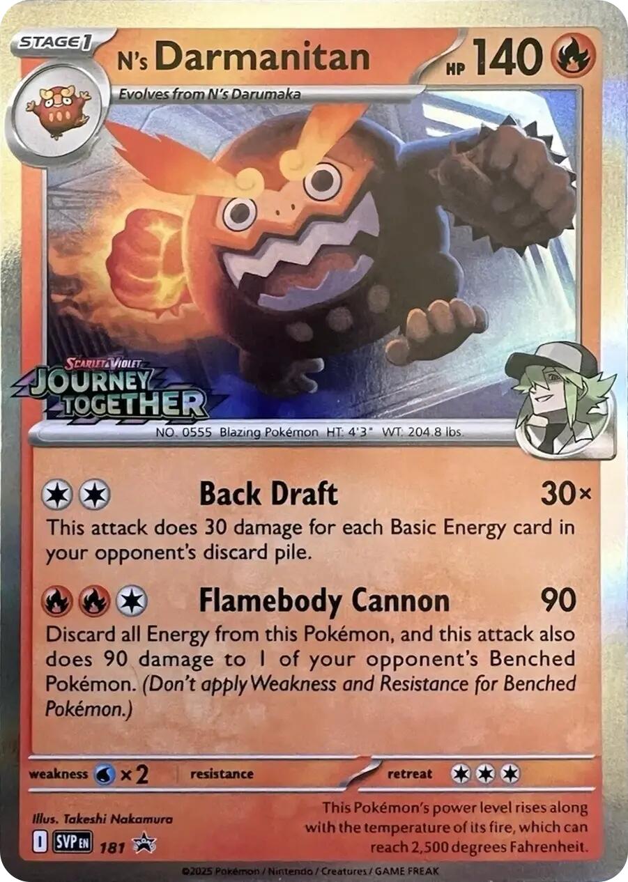 N's Darmanitan (181) [Scarlet & Violet: Black Star Promos] | The Time Vault CA