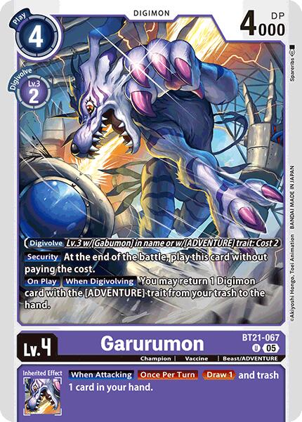 Garurumon [BT21-067] [World Convergence] | The Time Vault CA