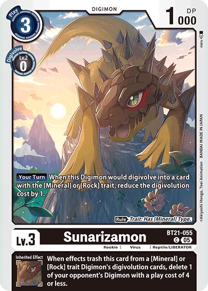 Sunarizamon [BT21-055] [World Convergence] | The Time Vault CA