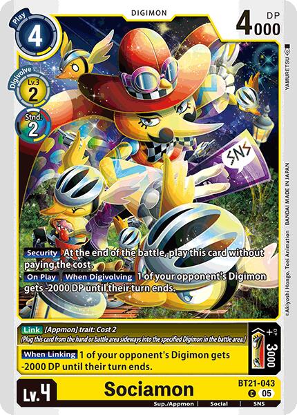 Sociamon [BT21-043] [World Convergence] | The Time Vault CA