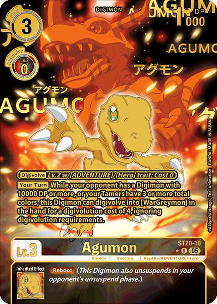 Agumon [ST20-10] (Rare Pull) [Starter Deck: Protector of Light] | The Time Vault CA