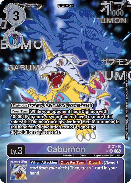 Gabumon [ST21-10] (Rare Pull) [Starter Deck: Hero of Hope] | The Time Vault CA