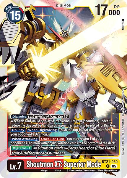 Shoutmon X7: Superior Mode [BT21-030] [World Convergence] | The Time Vault CA