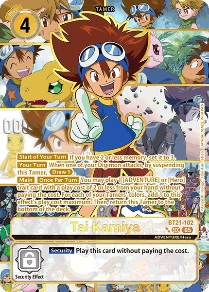 Tai Kamiya [BT21-102] (Rare Pull) [World Convergence] | The Time Vault CA