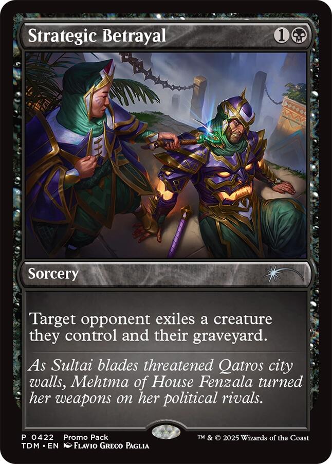 Strategic Betrayal [Tarkir: Dragonstorm Promos] | The Time Vault CA