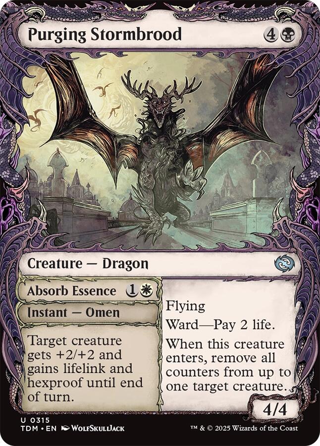 Purging Stormbrood (Showcase) [Tarkir: Dragonstorm] | The Time Vault CA