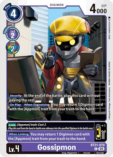 Gossipmon [BT21-070] [World Convergence] | The Time Vault CA