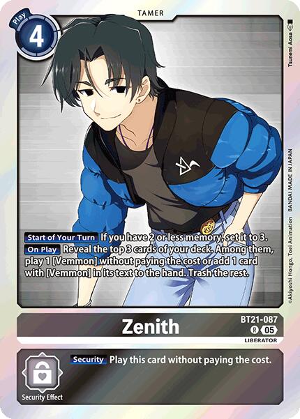 Zenith [BT21-087] [World Convergence] | The Time Vault CA