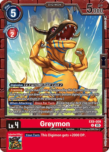 Greymon [EX9-009] [Versus Monsters] | The Time Vault CA