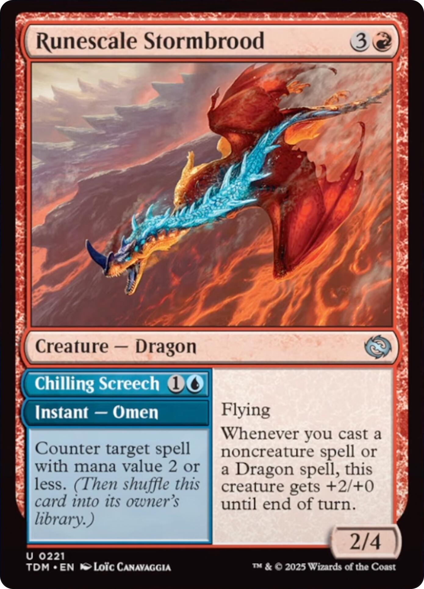 Runescale Stormbrood [Tarkir: Dragonstorm] | The Time Vault CA