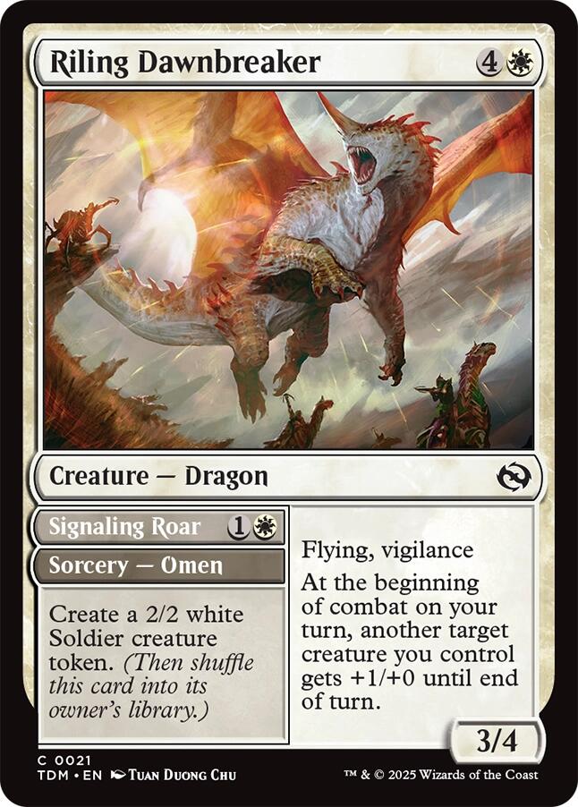 Riling Dawnbreaker [Tarkir: Dragonstorm] | The Time Vault CA
